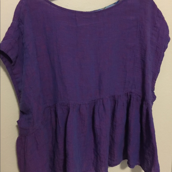 Anthropologie Holding Horses linen peplum top - Picture 5 of 6